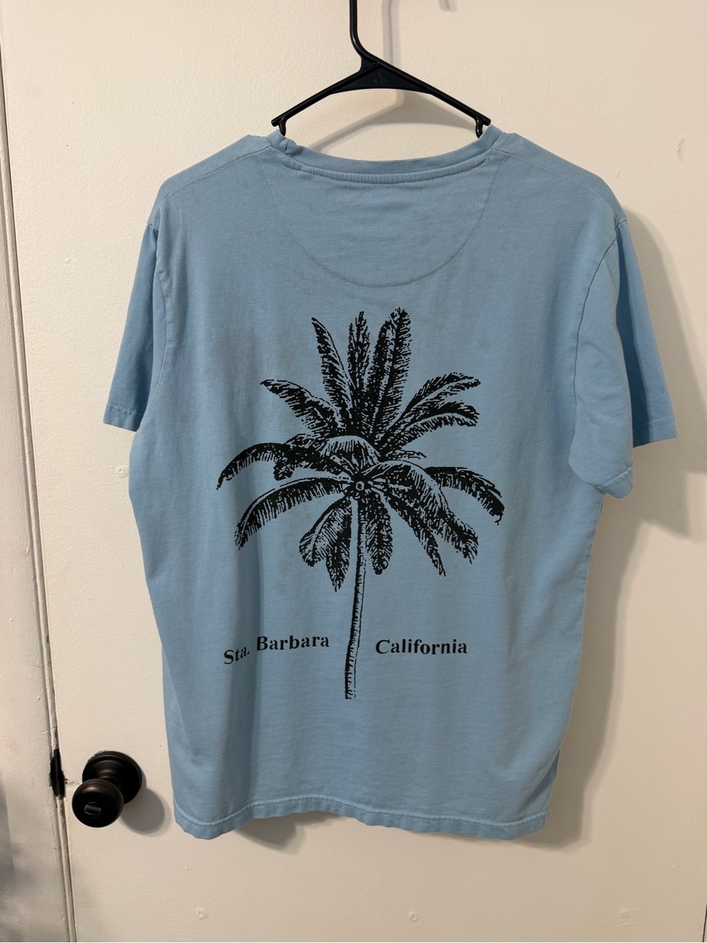 Denim & Flower Sky-Blue Palm Graphic Short Sleeve Tee - Picture 3 of 7